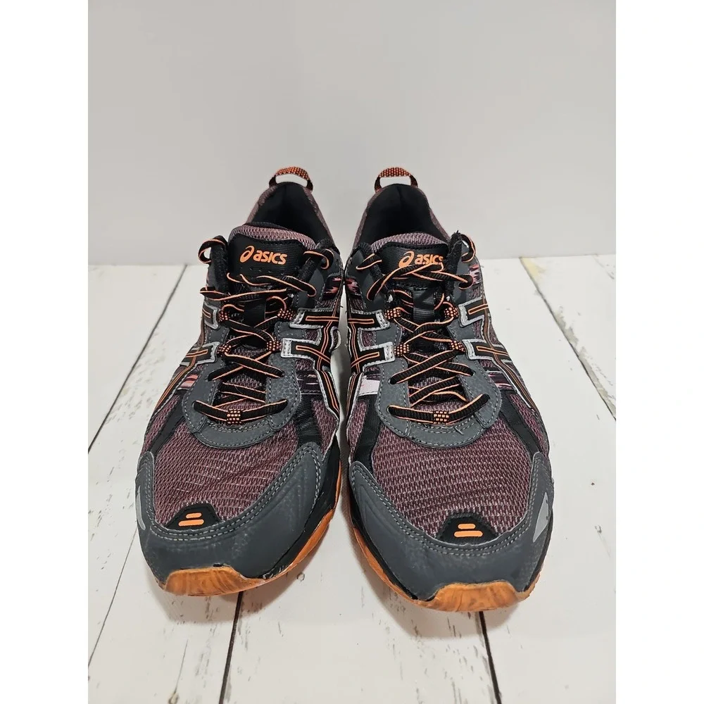 ASICS GEL Venture 5 Orange Grey mens Running Shoes Low Top Sneakers Size 13 US
